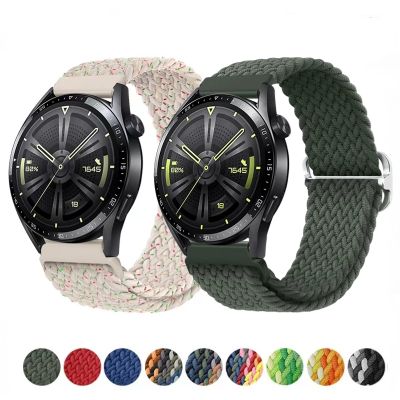 gdfhfj Nylon strap For Huawei watch GT/GT2 Pro Samsung Galaxy watch 3/Gear S3 Adjustable breathable woven wrist strap For Aamazfit GTR