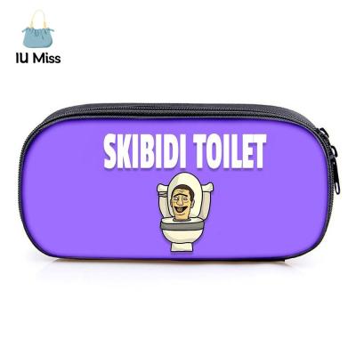กระเป๋าดินสอ skibidi toilet ห้องสุขาชาย กระเป๋าดินสอห้องน้ำ skibidi ห้องสุขา skibidi ซิปมีซิป น่ารักน่ารักๆ แบบพกพาได้ ที่เก็บเครื่องเขียน