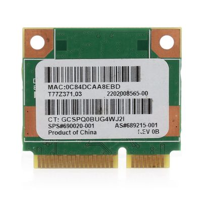 1 Piece Wi-Fi Wireless Network Card Bluetooth Green Compatible for HP Pavilion G7-2000 Ralink 802.11B/G/N Wifi Adapter