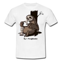 2023 NEWDIY Shop Customized Tee Sloth Coffee MenS Cotton T-Shirt Mens Printed Men S Wear