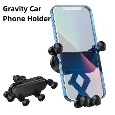 Gravity Car Phone Holder Air Vent Clip Mount No Magnetic Mobile Support Cell Stand for iPhone 15 Xiaomi Samsung
