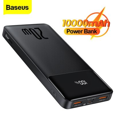 Baseus Power Bank 10000mAh External Battery 20000 mAh Powerbank PD 20W Charging Portable Charger For iPhone Xiaomi mi Poverbank ( HOT SELL) tzbkx996