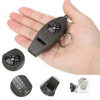 【YF】✁✾❡  4 In1 Compass Whistle Thermometer Magnifier Multifunctional Tools for Traveling Camping Hiking Climbing Outdoor