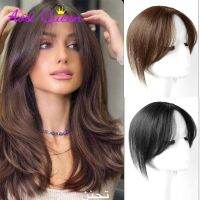 Synthesis Wig Middle-part Bangs Hair Extensions Clip In Forehead Seamless French Oblique Eight-character Ext