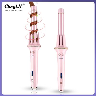 【CC】 CkeyiN Hair Curler Stick Rotating Curling Iron Negative Ion Waver Styling Machine