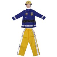 Fireman Sam Small Rescue Children Play Performances Dress Up Outfit Kids Cosplay Halloween Costumes