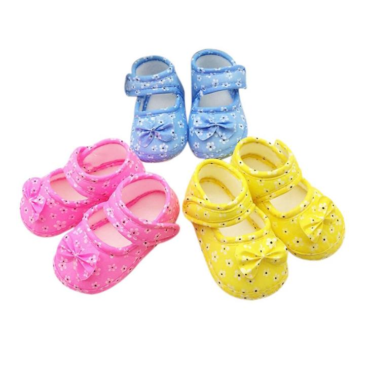 kkl-เด็กทารก-bowknot-พิมพ์ทารกแรกเกิดรองเท้าผ้ารองเท้าเด็กชายรองเท้าเด็กผู้หญิง