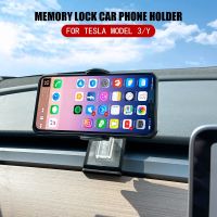 Car Cell Phone Mount for Tesla Model 3 Y Fixed Clip Safety Cell Phone Holder Stand Tesla Phone Mount for Screen HUD Phone Hold