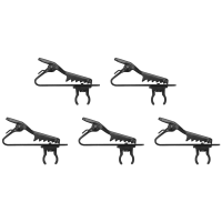 5Pcs Microphone Iron Clip Tie C-Type Mic Lapel Microphone Accessories for Collar Clips for Condenser Microphones