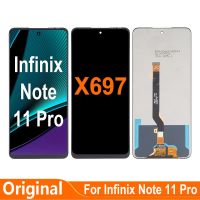 ต้นฉบับ6.95 สำหรับ Infinix Note 11 Pro 11Pro X697ชิ้นส่วนจอสัมผัสแอลซีดีของเครื่องแปลงดิจิทัลสำหรับ Note11Pro Infinix LCD