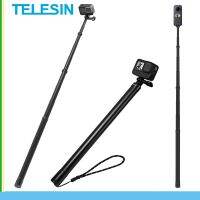 Telescopin แท่งเซลฟี่ขาเดียวคาร์บอนไฟเบอร์ยาวพิเศษ2.7/3M สำหรับกล้องกล้องเพื่อการกีฬา Insta360 Gopro Hero 10 9 8 7 6 5 4