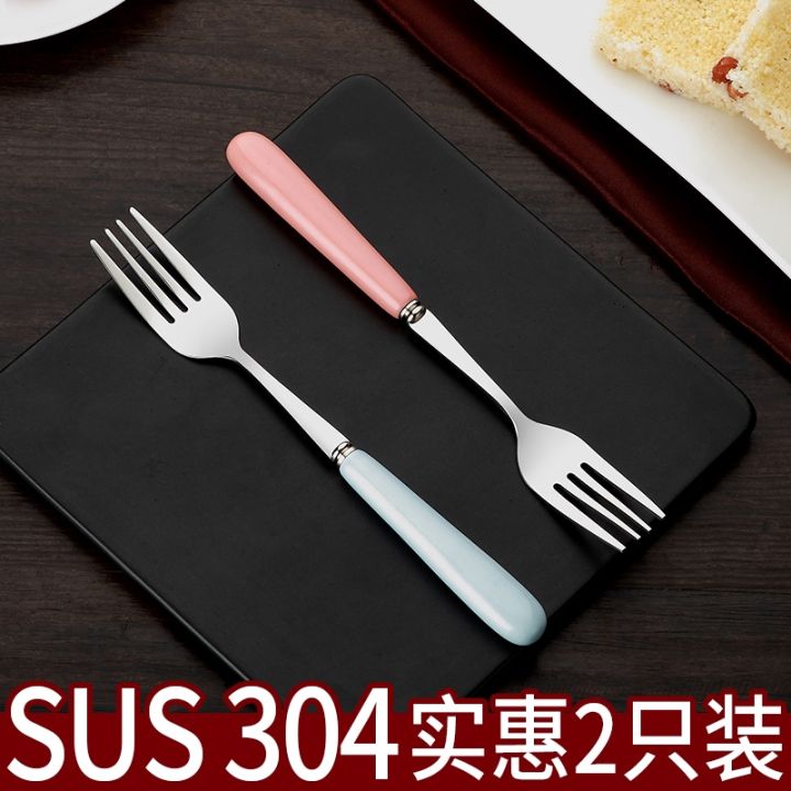 durable-and-practical-muji-childrens-rice-fork-stainless-steel-fork-304-dinner-fork-western-food-fork-eating-noodle-household-steak-fork-fruit-fork-long-handle-thick
