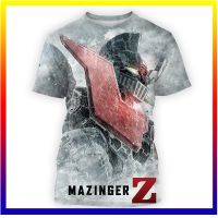 เสื้อยืดฤดูร้อน Mazinger z เสื้อยืดพิมพ์ 3D เสื้อยืดแฟชั่นผู้ชาย เสื้อฮิปฮอปเด็ก เสื้อยืดอะนิเมะ เสื้อยืดเด็กผู้ชาย เสื้อยืดผู้หญิง XS-5XL