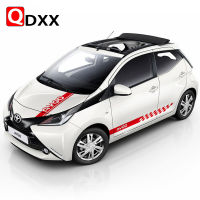 3 pcs lot Car Styling Racing Sport Stripes Door Side Skirt Sticker For Toyota AYGO Auto Hood Bonnet Engine Cover Decor Decals