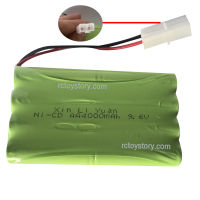 Rctoystory แบตเตอรี่ รถบังคับ Ni-Cd 9.6V 2 สาย 4000 mAh