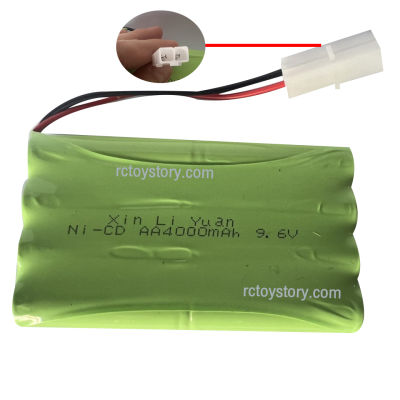 แบตเตอรี่ รถบังคับ Ni-Cd 9.6V 2 สาย 4000 mAh