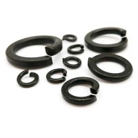 M2 M2.5 M3 M3.5 M4 M5 M6 M8 M10 M12 M14 M16 M18 M20 M22 M24 GB93 Black Grade 8.8 Steel Split Lock Elastic Gasket Spring Washer