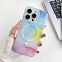 [COD] สำหรับ Apple 14Pro เคสศัพท์สีน้ำอย่างเป็นทางการ 1312 เคสแข็งป้องกันแม่เหล็กแรงใหม่