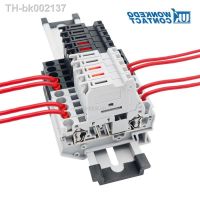 ☈◊❐ 10Pcs ST 4-HESILED With 24VDC 230VAC LED Electrical Terminals For Cable Connector DIN Rail Terminal Block 5x20 Fuse ST4-HESI