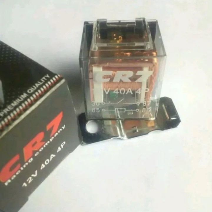 Relay 4 Kaki Lampu Klakson 12V 40A Merk CR7 Lazada Indonesia