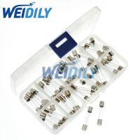 50PCS 6x30mm Fast Blow Glass Fuse Assortment Kit 6x30MM 0.5A 1A 2A 3A 5A 6A 7A 8A 10A 15A/250V Quick Blow Fuses Set