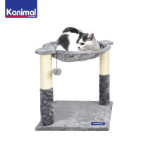 คอนโดแมว พร้อมเสาลับเล็บ Kanimal Tree Bed ของเล่นแมว ขนาด 40x40x50 ซม. ที่ลับเล็บแมว Cat Condo Petass