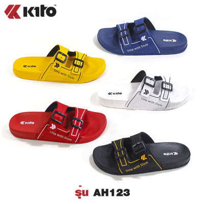 Kito รุ่น AH123 ไซส์ 36-43 รองเท้ากีโต้แบรนด์แท้ กีโต้รุ่นใหม่ กีโต้โทนสีพื้น รองเท้าผู้หญิง/ผู้ชาย รองเท้ากีโต้ 2คาดหน้าเข็มขัด รองเท้าลำลอง