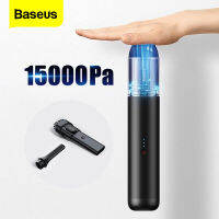 BASEUS เครื่องดูดฝุ่นในรถยนต์ 15000Pa เครื่องดูดฝุ่นแบบใช้มือถือแบบพกพาแบบชาร์จไฟได้พร้อมไฟ LED การชาร์จแบบ USB สำหรับรถยนต์/บ้าน/ผมสัตว์เลี้ยง/คอมพิวเตอร์