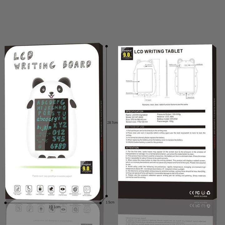 yf-cartoon-9-inch-writing-tablet-lcd-screen-board-drawing-toys-kids-digital-tablets-pen-christmas-gifts-learning-tool