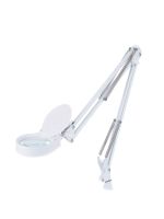15X White Foldable Magnifying Glass with LED Light Third Hand Soldering Tool Desk Clamp USB Magnifier Welding/Reading Table Lamp