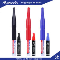 Manooby ปากกามาร์กเกอร์หัวยาวมีรูเจาะลึก3สี30มม.,ปากกามาร์กเกอร์อเนกประสงค์สำหรับตกแต่งงานไม้ห้องน้ำ