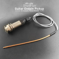 แบบพกพากระบอกกีตาร์ endpin pickup Bridge Saddle EQ Piezo pickup 6.35มม. แจ็คซ็อกเก็ต Exclusive Acoustic pickup Piezo Soft