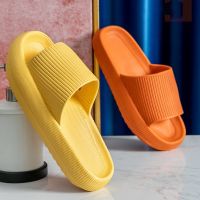 Fashion Soft Slippers Thick Platform Indoor Flip Flops Anti-Slip Female Cushion Slides