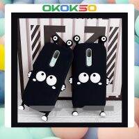 [OKOKSO] เคสโทรศัพท์มือถือนิ่ม กันกระแทก ลายการ์ตูน สีดํา สําหรับ OPPO Reno9 Reno8 reno6 7z 8T 5 R17 สไตล์คู่รัก A9 2023F11