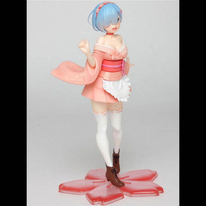 Re:Zero Rem and Ram Kimono Pink and Blue Cosplay Costume Ver 2 SD00911 main image 0