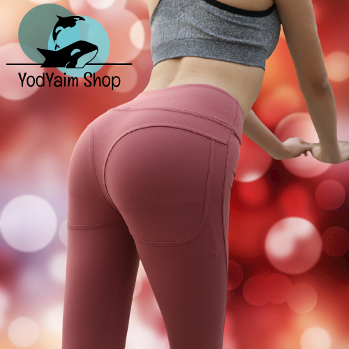 กางเกงโยคะ-กางเกงกีฬา-กางเกงฟิสเนส-กางเกงออกกำลังกาย-เอวสูง-สำหรับผู้หญิง-ทรงสวย-เก็บสะโพก-yoga-pants