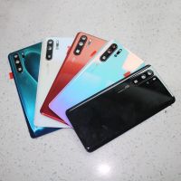 เคส Huawei P30 Pro กระจกเทมเปอร์ใหม่สำหรับด้านหลังฝาหลังปิดโทรศัพท์อะไหล่เคสขนาด6.47นิ้วด้านหลังพร้อมเลนส์กล้องถ่ายรูปและโลโก้