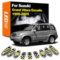 Zoomsee 12pcs หลอดไฟสำหรับ Suzuki Grand Vitara SHIELD 1999 2000 2001 2002 2003 2004 2005รถอ่าน CANbus ภายใน LED Light Kit