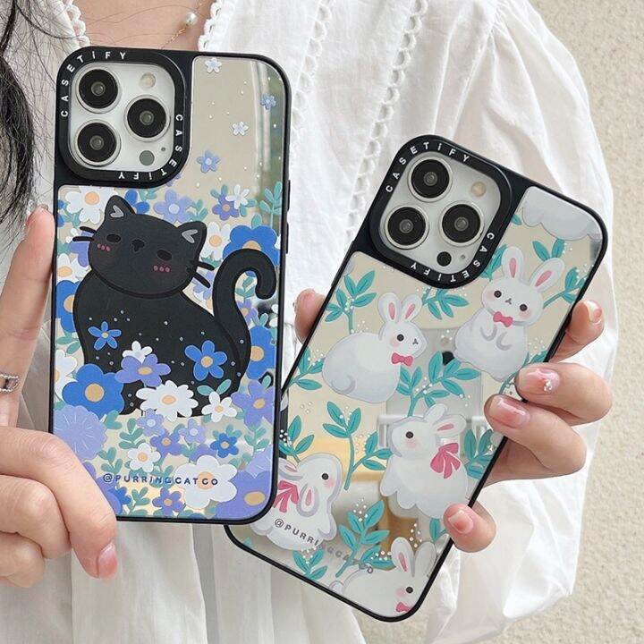 casetify-เคสโทรศัพท์มือถือกระจก-ลายแมวน่ารัก-สําหรับ-iphone-14-13-12-11-pro-max-xr-ix-xs-max