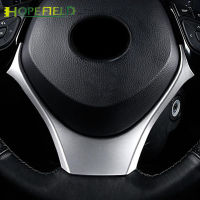 Auto Accessories ABS Plastic Trim Car Inner Steering Wheel Silver Decorative Sticker For Toyota C-HR CHR C HR 2017