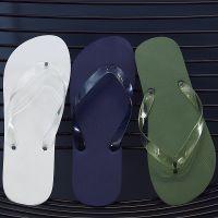 New Flipflops Mens Casual Beach Shoes Mens Solid Color Non-slip Slipper Slippers Mens Trendy Sandals Men Shoes Flip Flops Men House Slippers