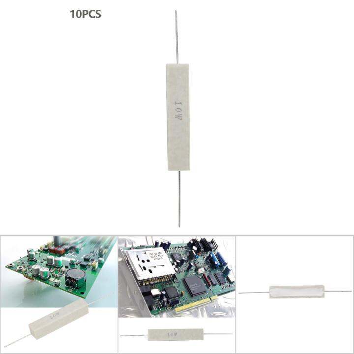 ชุดตัวต้านทานซีเมนต์กันกระแทก10ชิ้นสำหรับโทรทัศน์คอมพิวเตอร์