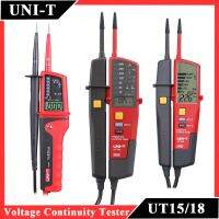 UNI-T UT15B UT18D UT18C UT15C เครื่องวัดแรงดันไฟฟ้าแบบดิจิตอล690V AC เครื่องตรวจจับ DC แอลซีดีแสดงผล3เฟส J85อุปกรณ์ทดสอบความต่อเนื่อง