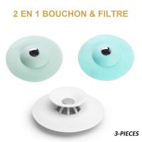 【cw】 3pcs Hair Grabbing Floor Drain Deodorizer Plug Sink Cover Sewer Filter Bathtub Connection Shower ！