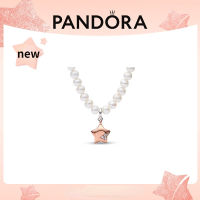 แพนดอร่า ลัคกี้ สตาร์ ซีรีส์ สร้อยคอสตรี Pandoraˉ Rose Gold Womens Necklace Set PandoraˉLucky Star Series One Piece Precious Star Necklace 382489C01 Retro Elegant Womens Necklace