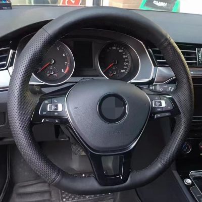 Car Steering Wheel Cover Artificial Leather Car Accessories For Volkswagen VW Golf 7 Mk7 New Polo Passat B8 Tiguan Sharan Jetta