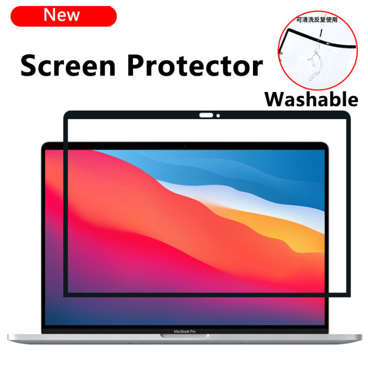 สำหรับ2023-air-15-a2941-pro-14-16-m1-pro-a2442ล้างทำความสะอาดได้ฟิล์ม-air-pro-13-3อัพเกรดเต็มกรอบหน้าจอยามสติ๊กเกอร์ฟิล์ม