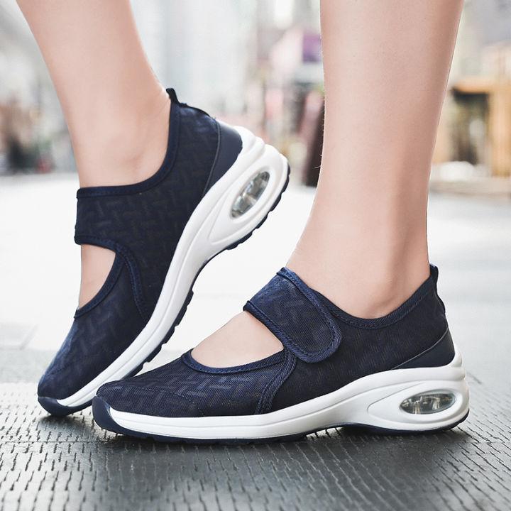 wcan-รองเท้าโลฟเฟอร์รองเท้าผู้หญิง2023ญี่ปุ่น-รองเท้าแบบทางการสวมใส่ง่ายตาข่ายระบายอากาศได้นิ้วหัวแม่เท้ากว้างเปิดออกรองเท้าขนาดใหญ่แม่41-42