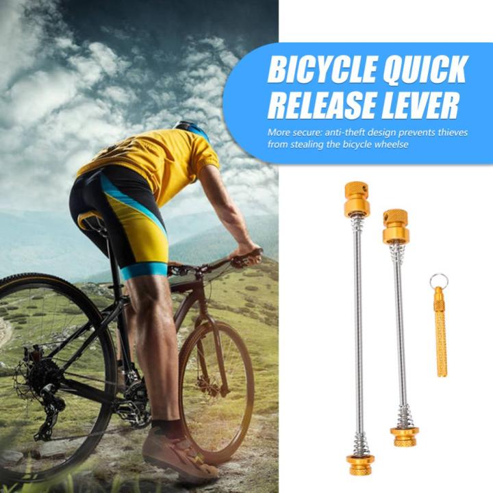 ปฏักกันขโมยปลดเร็วสำหรับจักรยาน-อุปกรณ์เสริมอะไหล่จักรยานจักรยานเสือภูเขาถนนภูเขาน้ำหนักเบา