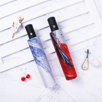 【CW】Automatic Umbrella Rain Sun Rain Anti Uv Windproof Beach Umbrella Girl Parasol Folding Parasol Umbrellas Rain Women Portablehot